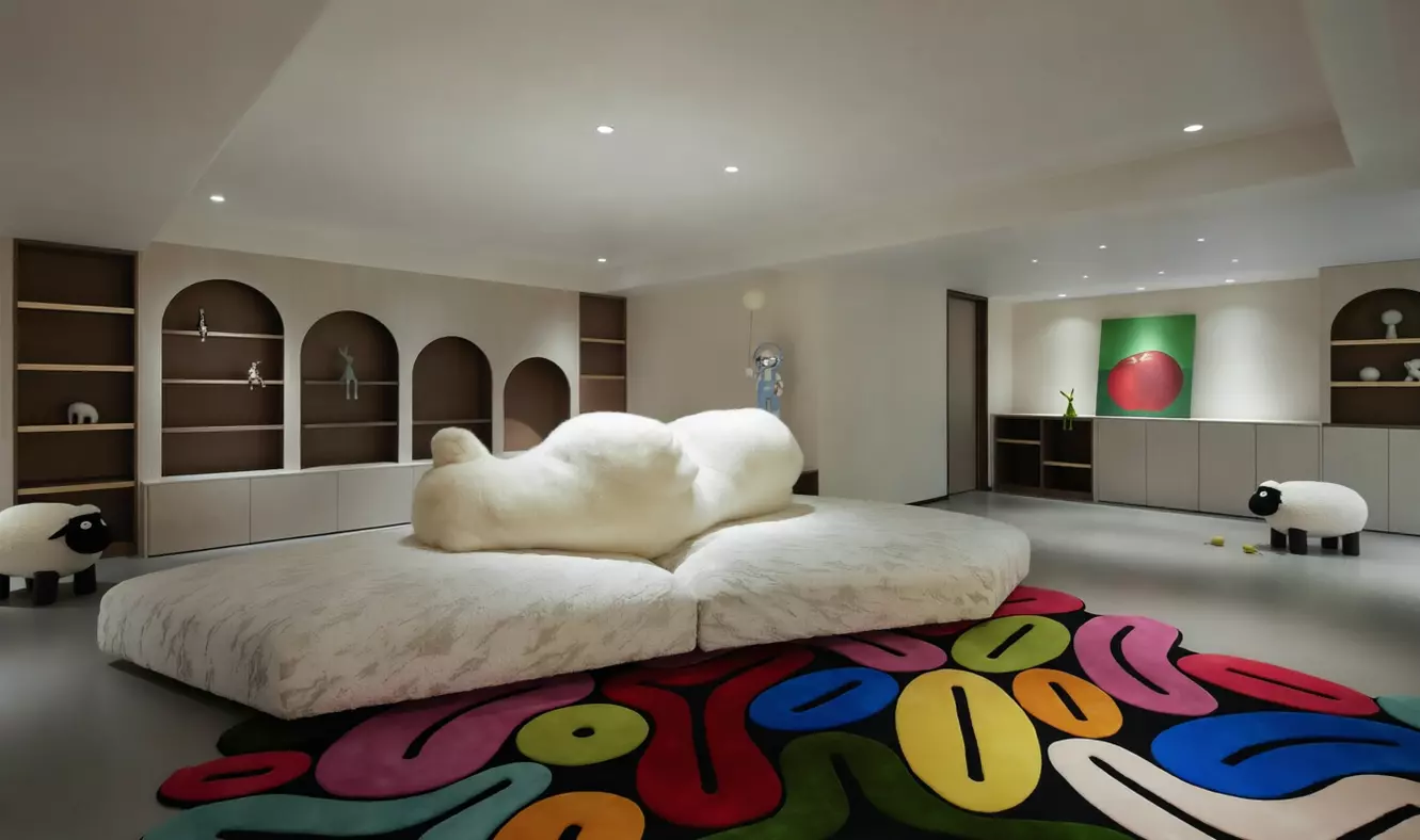 Inner Mongolia villa main lobby minimalist leisure seating configuration by Hopeful Furniture