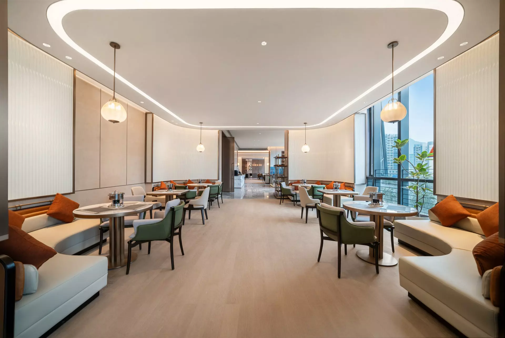 Modern Hotel Cafe Bar Design by HaoFengHeJu