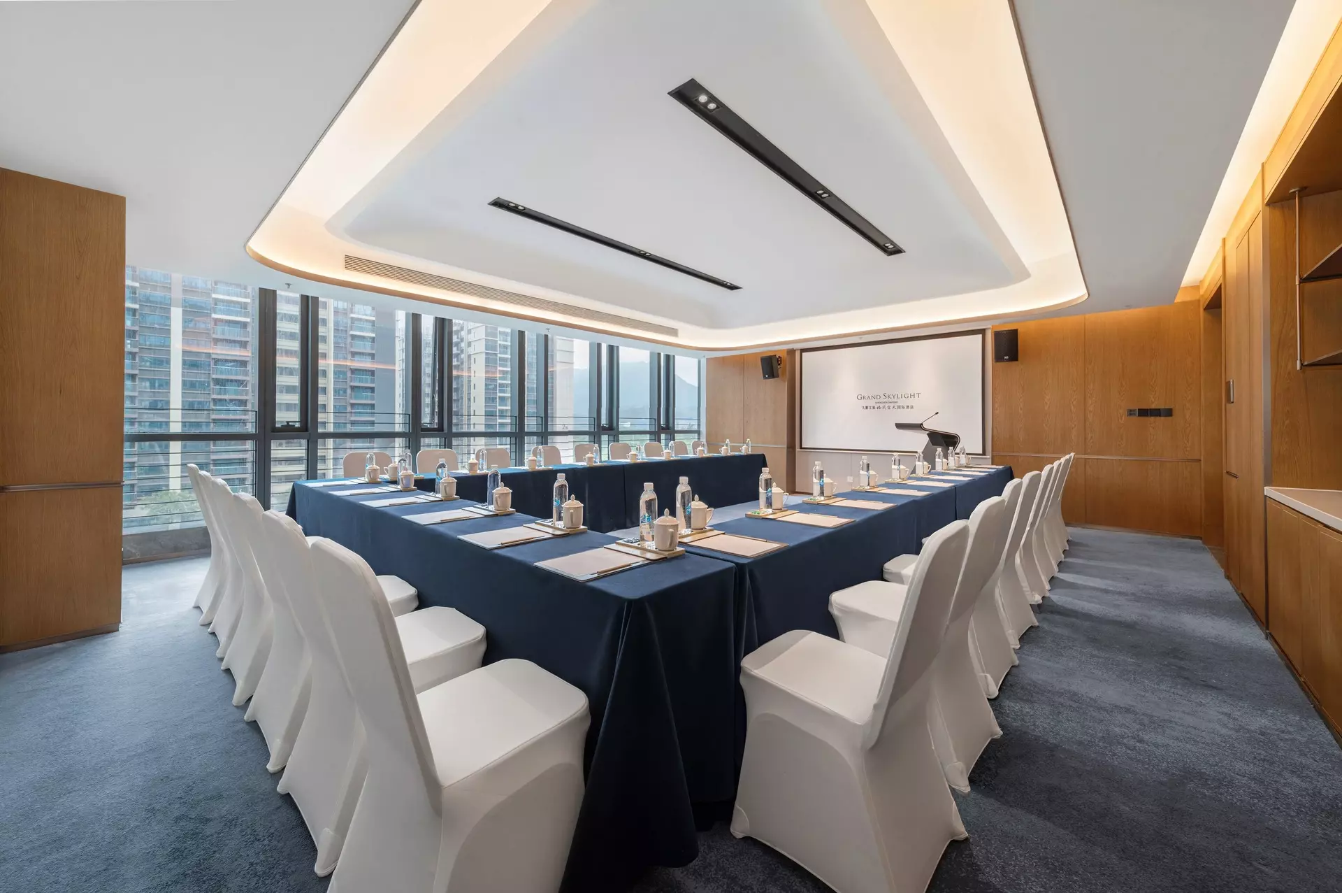Council Hall Audio-Visual Integrated Furniture