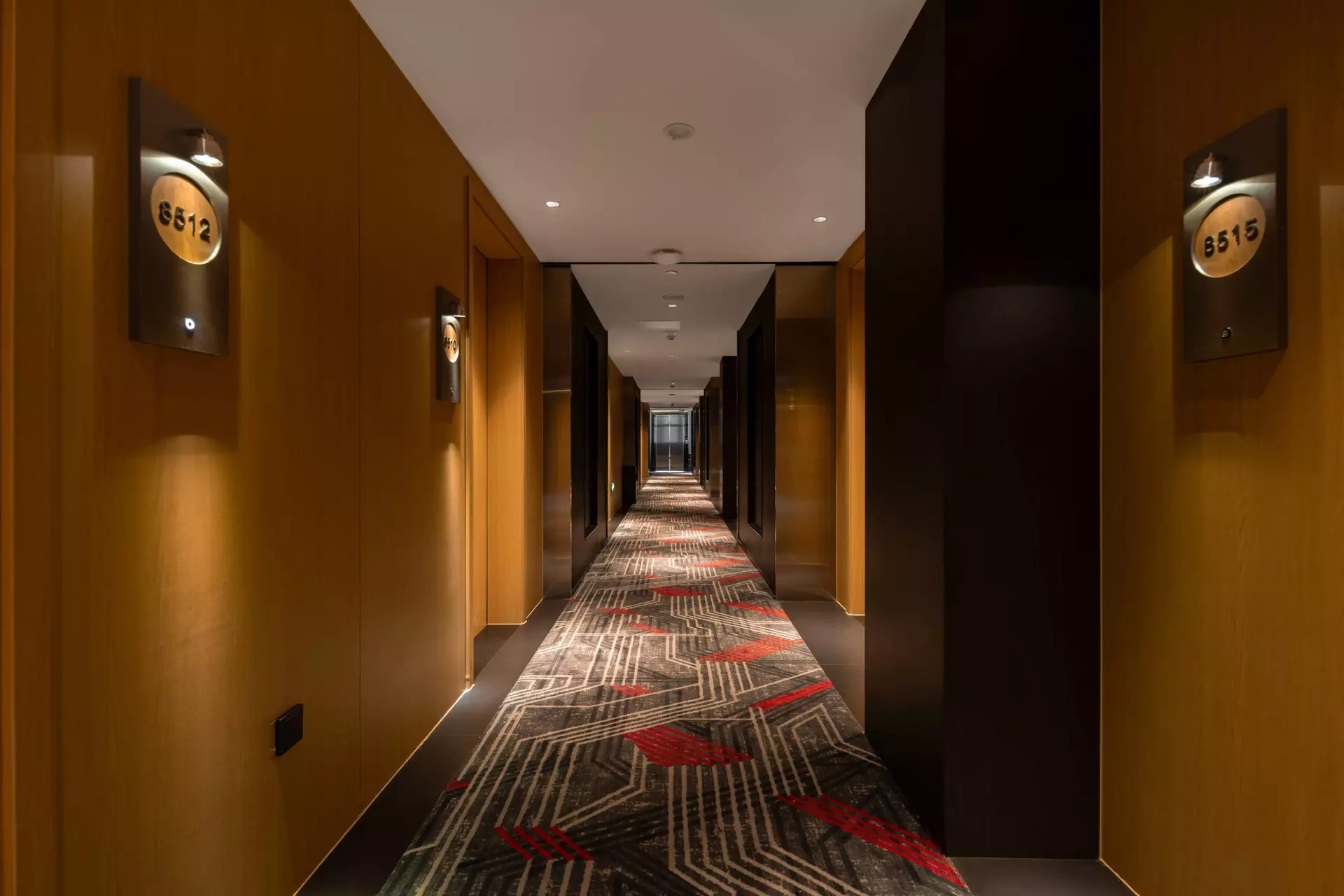 SFEEL Designer Hotel hallway millwork cladding and custom lighting channels