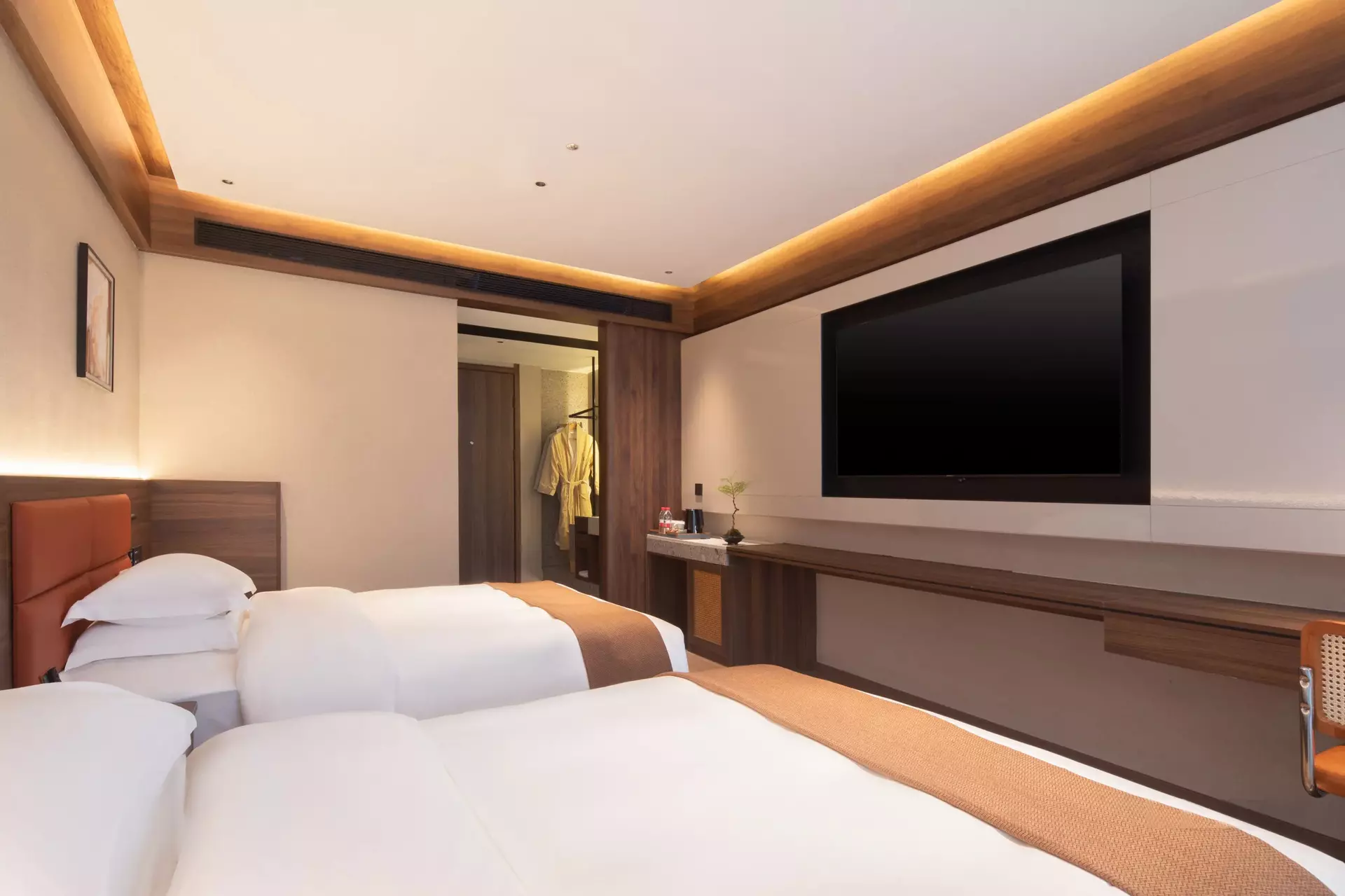 Water-resistant custom timber bathroom panels and furniture base